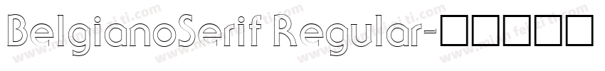 BelgianoSerif Regular字体转换